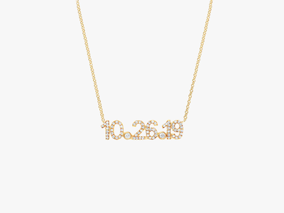Collier CUSTOM DIAMOND LUCKY NUMBER