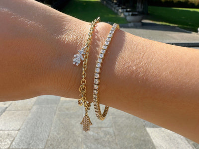 STORY DIAMOND CHARM BRACELET