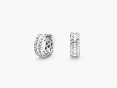 CHELSEA Baguette Diamant Kreolen