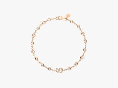 DIAMANT BUCHSTABEN BEZEL Armkette