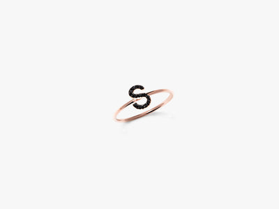 BAGUE DIAMANT LETTRES