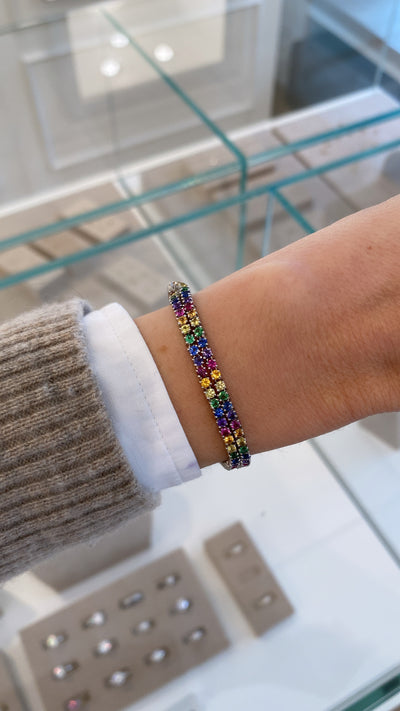 Rainbow Tennis Choker