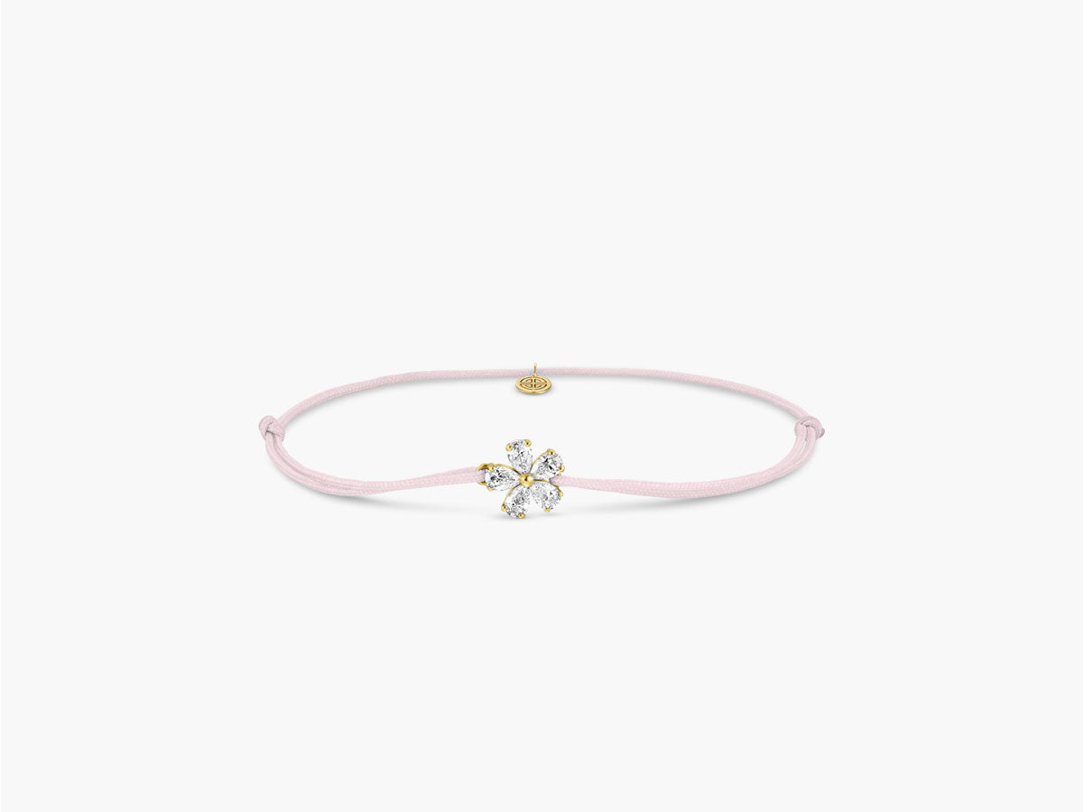 Petite Forget-me-not silk bracelet