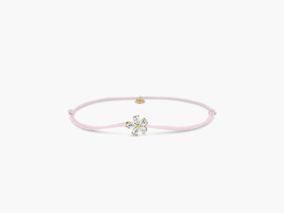 Petite Forget-me-not silk bracelet