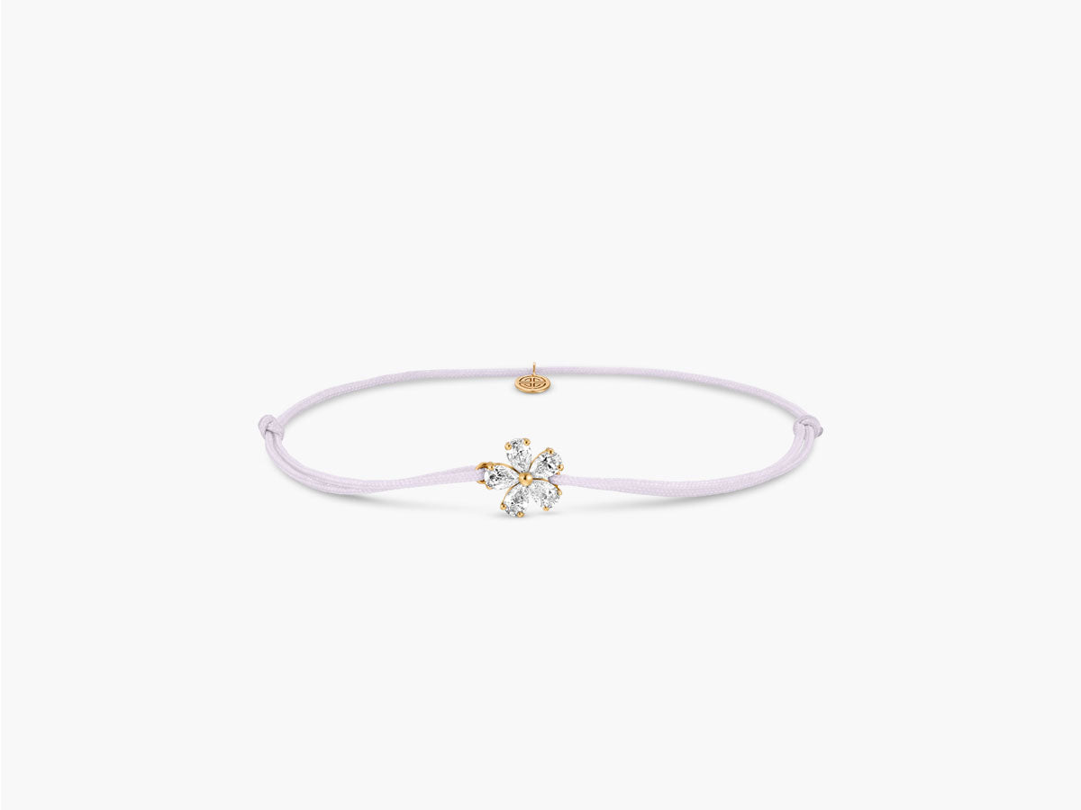 Petite Forget-me-not silk bracelet