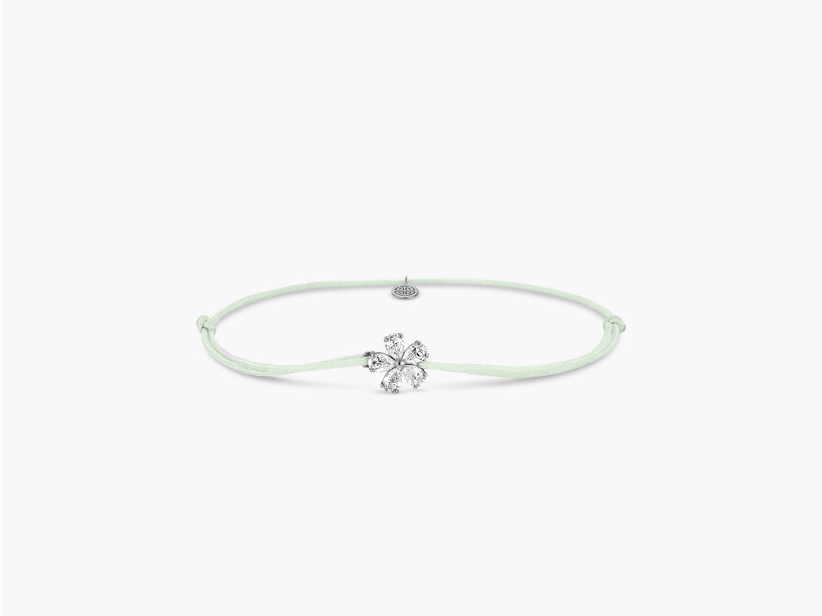 Petite Forget-me-not silk bracelet