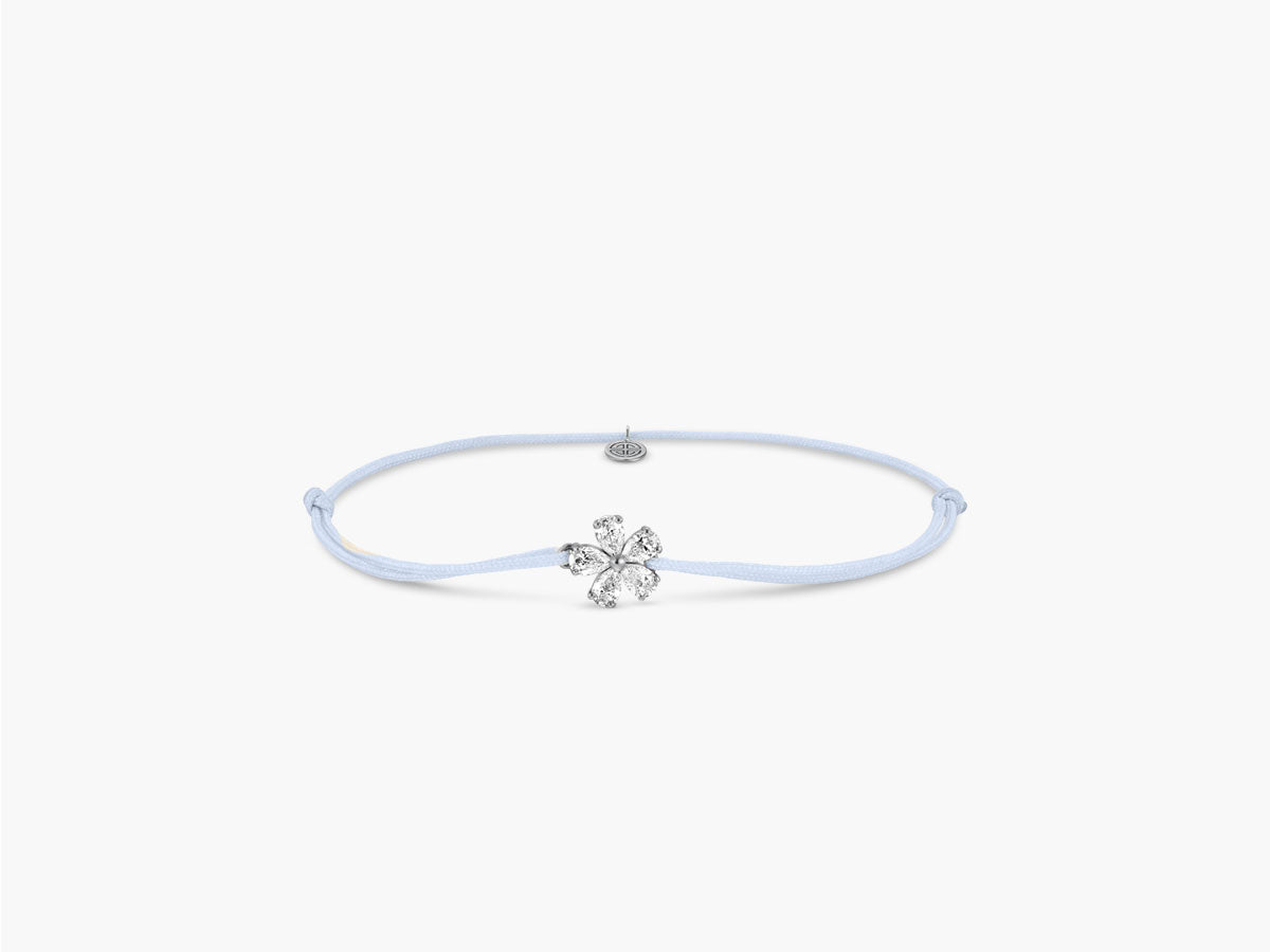 Petite Forget-me-not silk bracelet