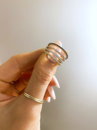 Fairy light Eternity diamond ring