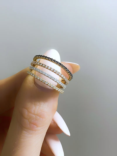 Fairy light Eternity diamond ring