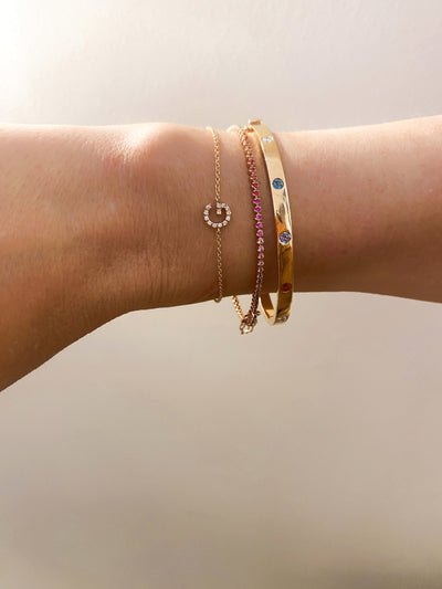 DIAMOND LETTERS BRACELET