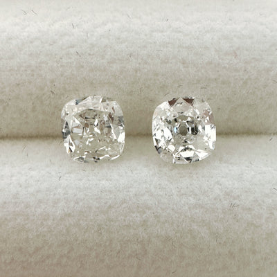 1.49ct Old Mine Cut Diamant Pair