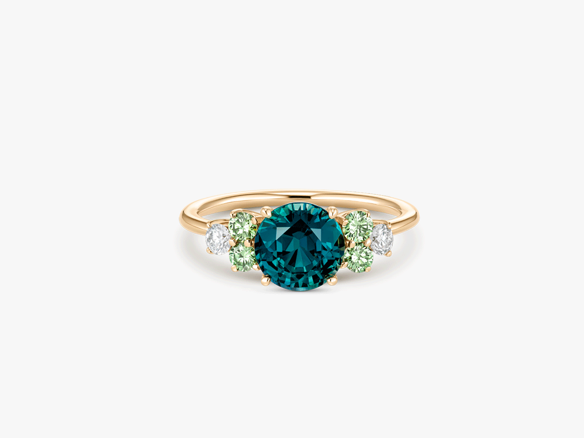 2,06 ct Mermaid Saphir Ring