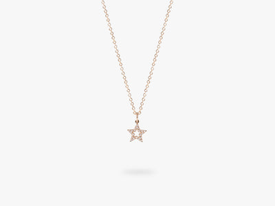 Open Star Diamond Necklace