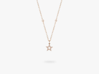 Open Star Diamond Necklace