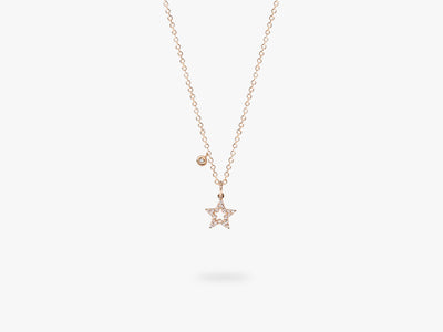 Open Star Diamond Necklace