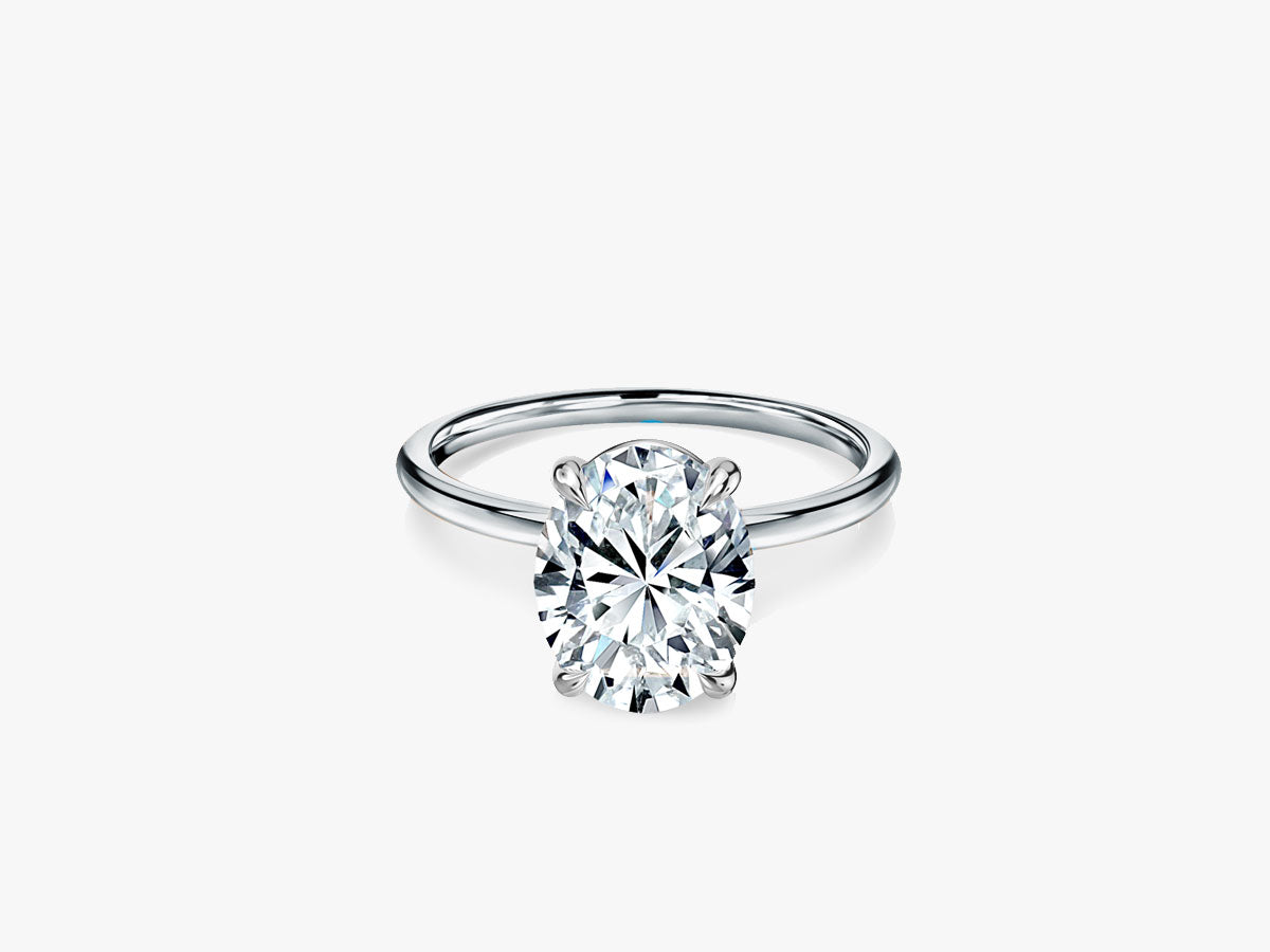 OVAL CUT - SIGNATURE Skinny Setting Verlobungsring