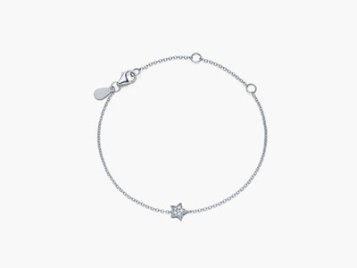 Petite chaîne de bras étoile diamant