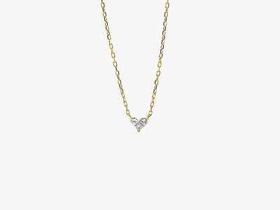 PETITE LOVE Diamant Herz Halskette