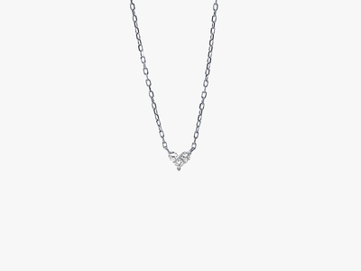 PETITE LOVE Diamant Herz Halskette