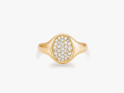 PETITE POSH SIGNET Pinky Ring - Crown