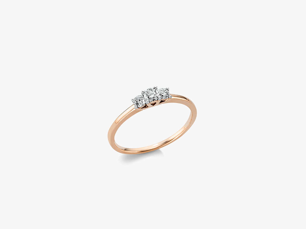 Petite Trilogy Engagement Ring