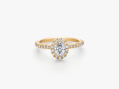 PROMISE Oval Halo Verlobungsring