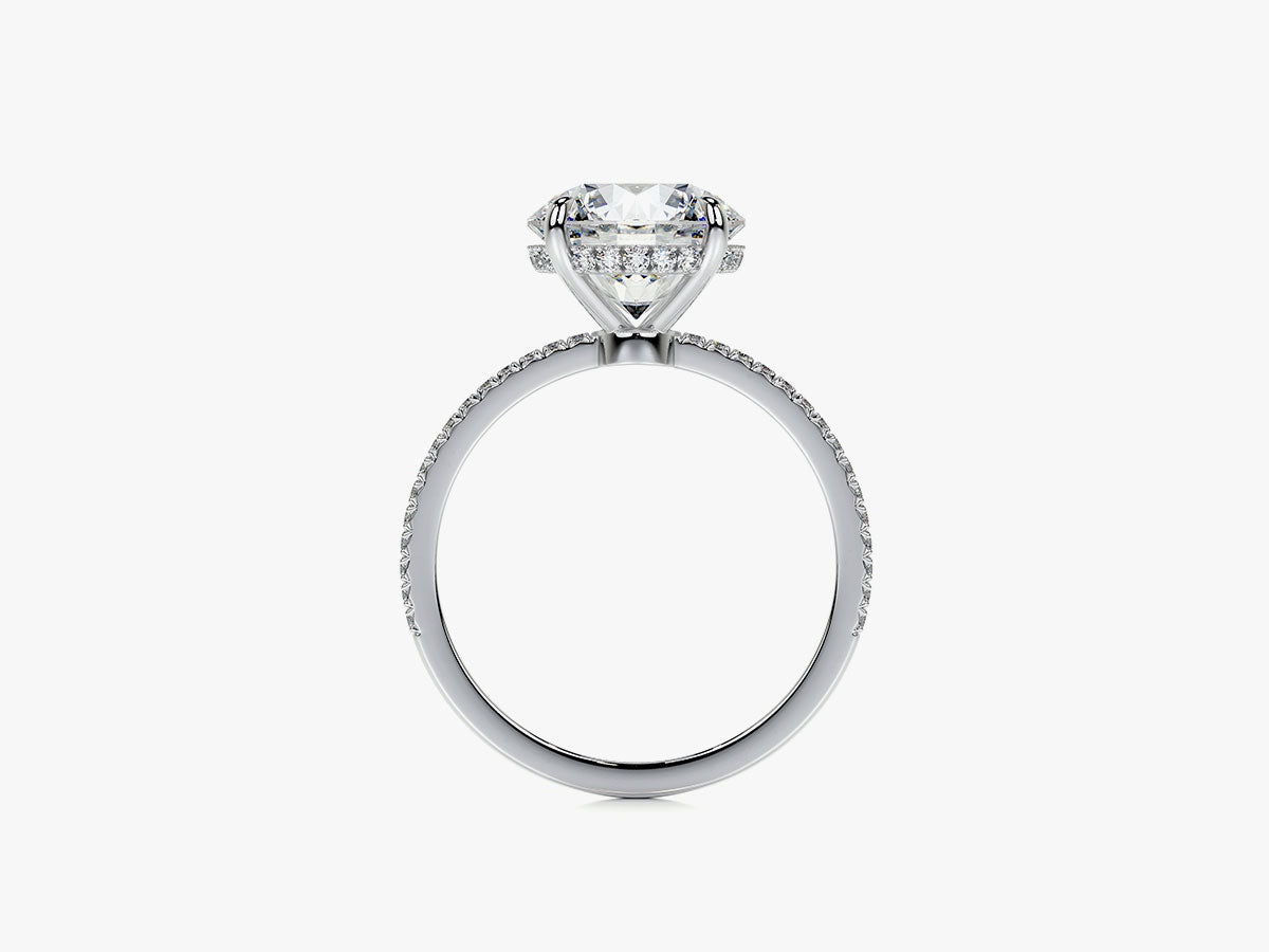 ROUND CUT - SIGNATURE Pavé Setting Verlobungsring