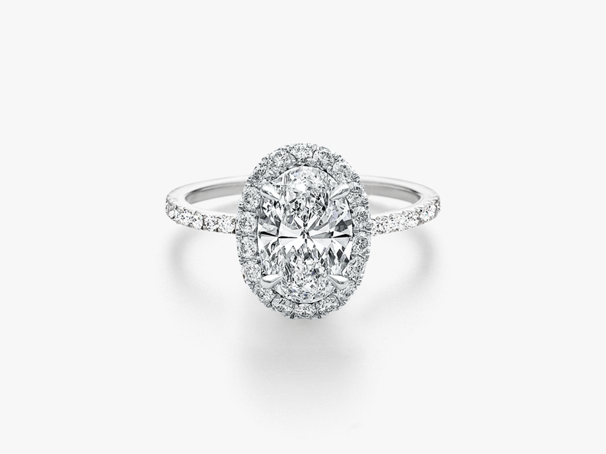 OVAL CUT - SIGNATURE Halo Setting Verlobungsring