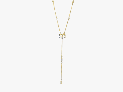 SIREN'S LURE Diamant Lariat Halskette