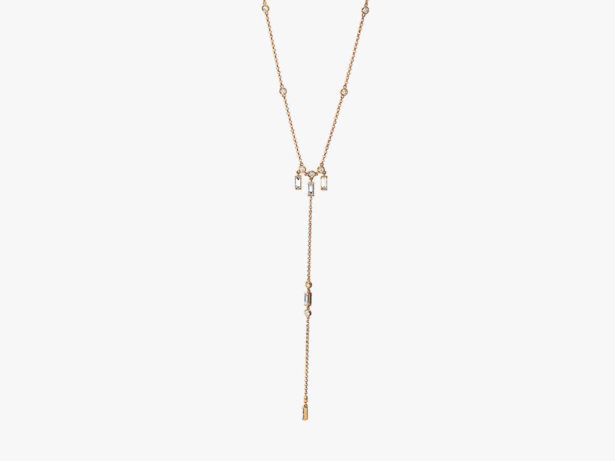 SIREN'S LURE Diamant Lariat Halskette