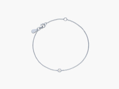 Solitaire diamond bracelet "NOW"