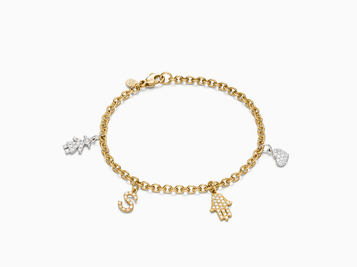 STORY DIAMOND CHARM BRACELET
