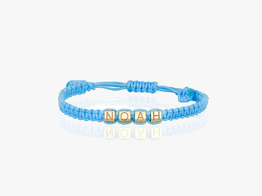 Gold Cubes Armband (geknüpft)