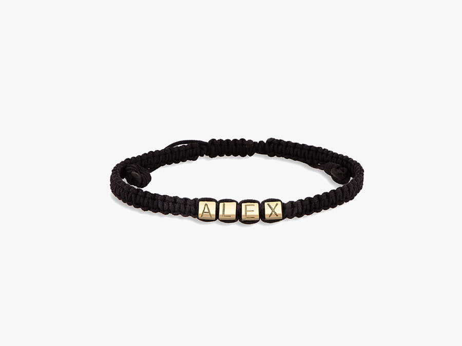 Gold Cubes Armband (geknüpft)