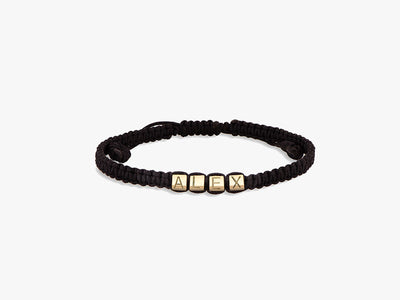 Gold Cubes Armband (geknüpft)