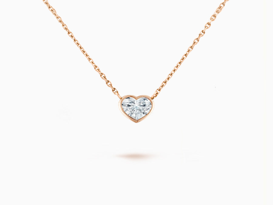 CARDIA Choker - Floating Heart Diamond