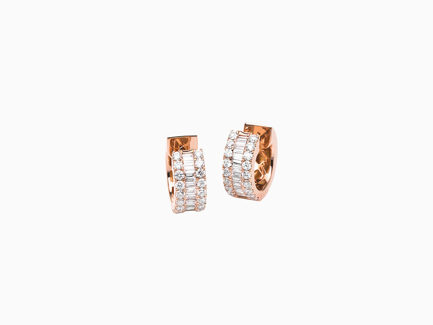 CHELSEA Baguette Diamond Creolen