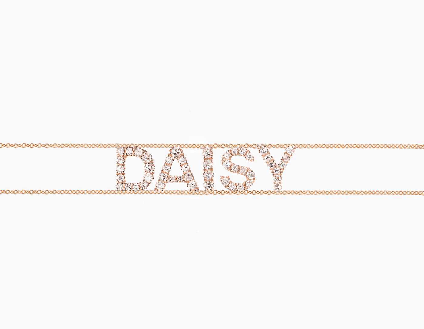 DIAMOND NAME ARM CHAIN (double chain)