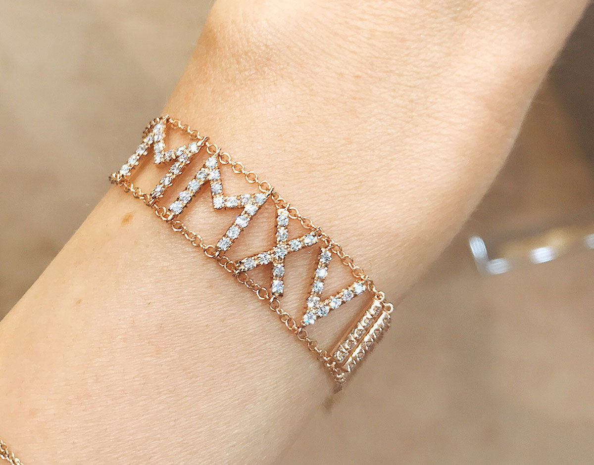 DIAMOND NAME ARM CHAIN (double chain)
