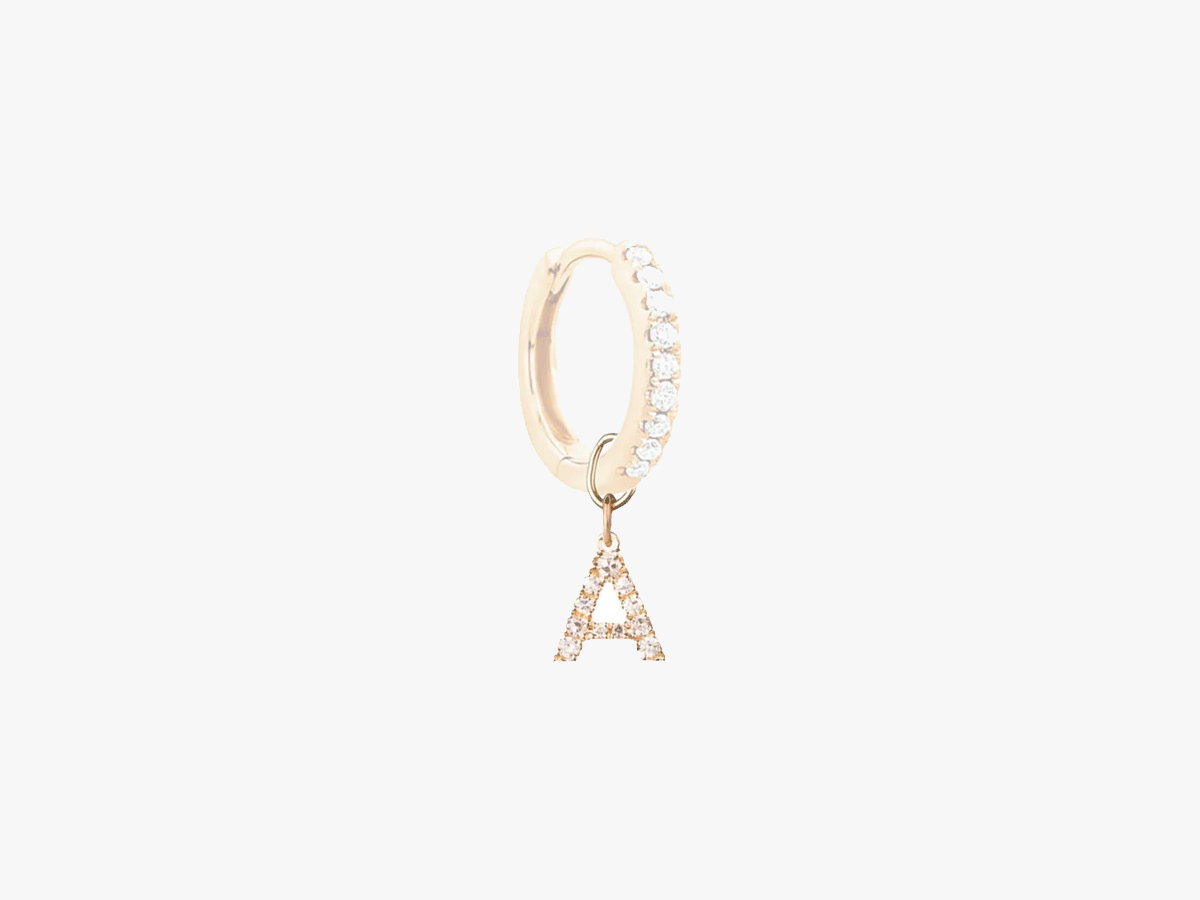 PENDENTIFS DIAMANTS LETTRES (CRÉOLES)