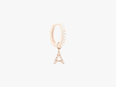 PENDENTIFS DIAMANTS LETTRES (CRÉOLES)