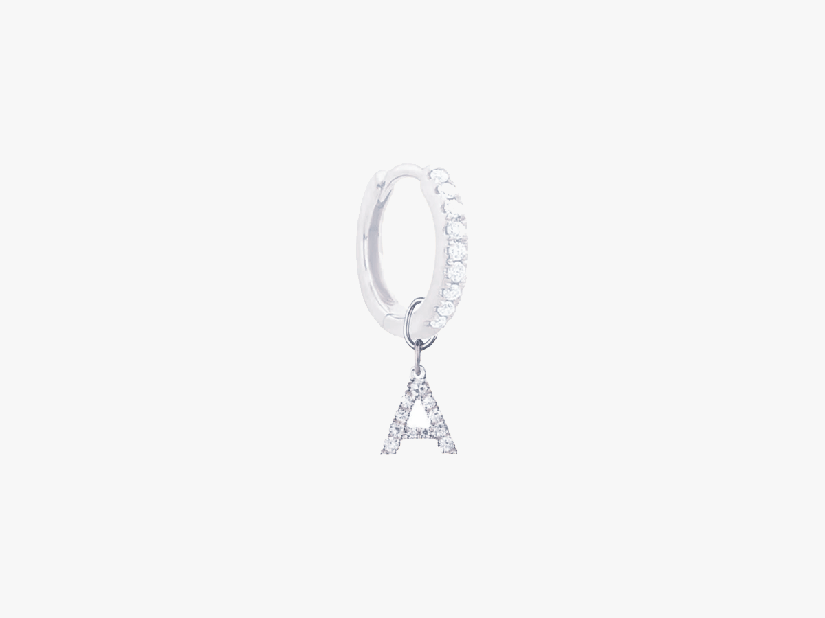 PENDENTIFS DIAMANTS LETTRES (CRÉOLES)