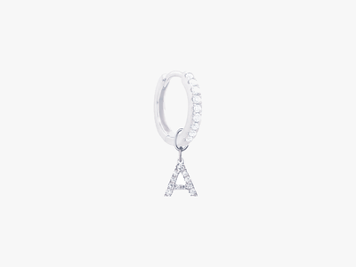 PENDENTIFS DIAMANTS LETTRES (CRÉOLES)