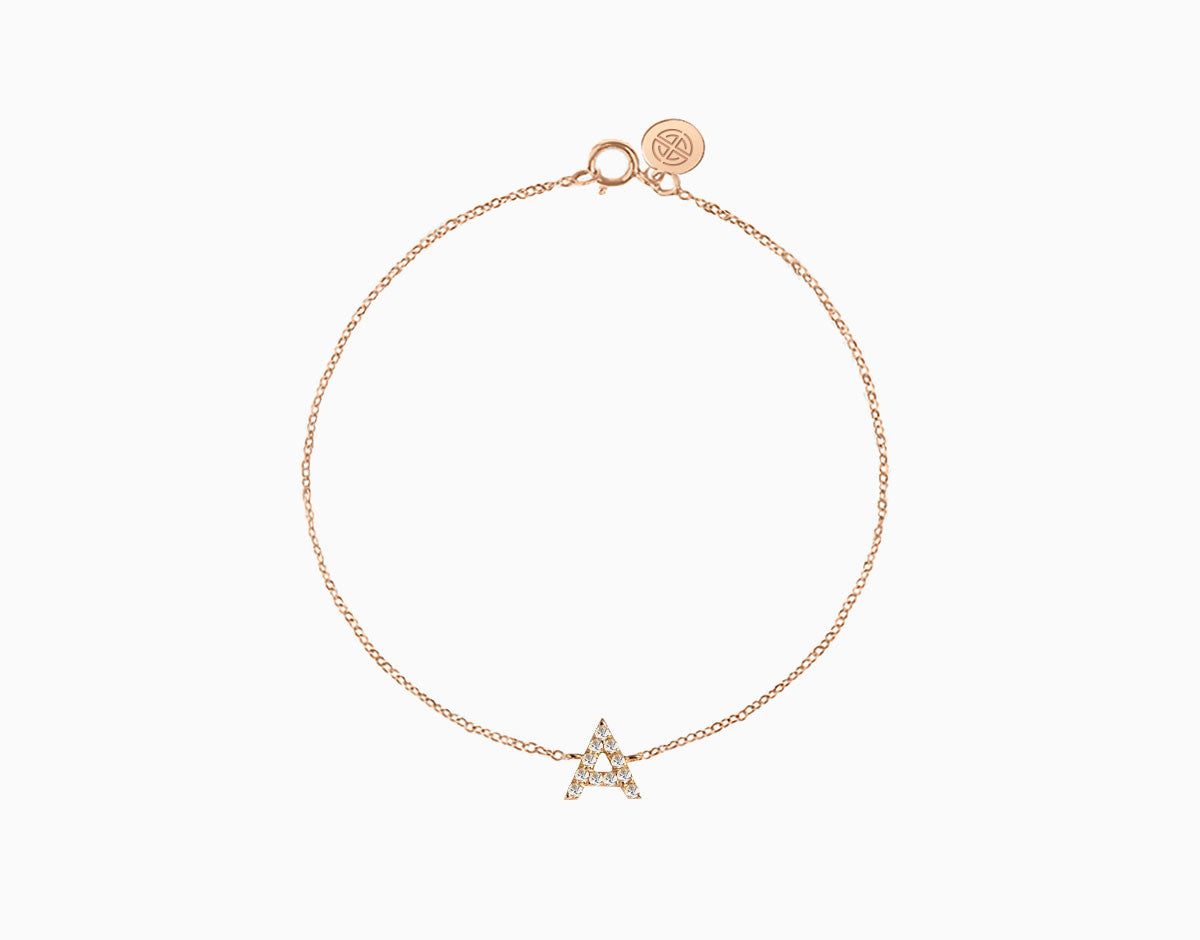 BABY DIAMOND LETTERS BRACELET