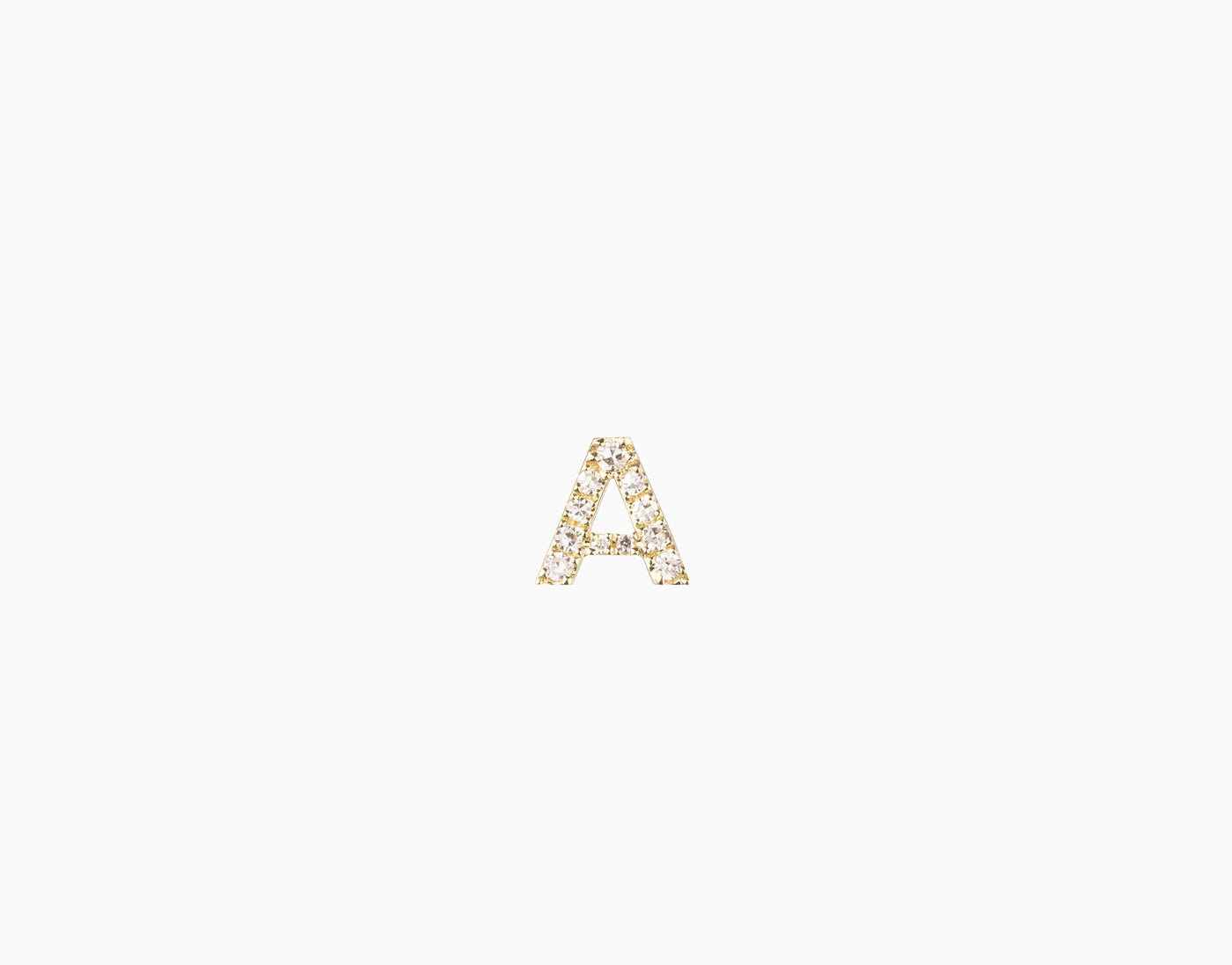 DIAMANT LETTRES CLOU D'OREILLE
