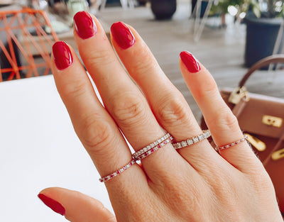 Diamond Dot Eternity Ring
