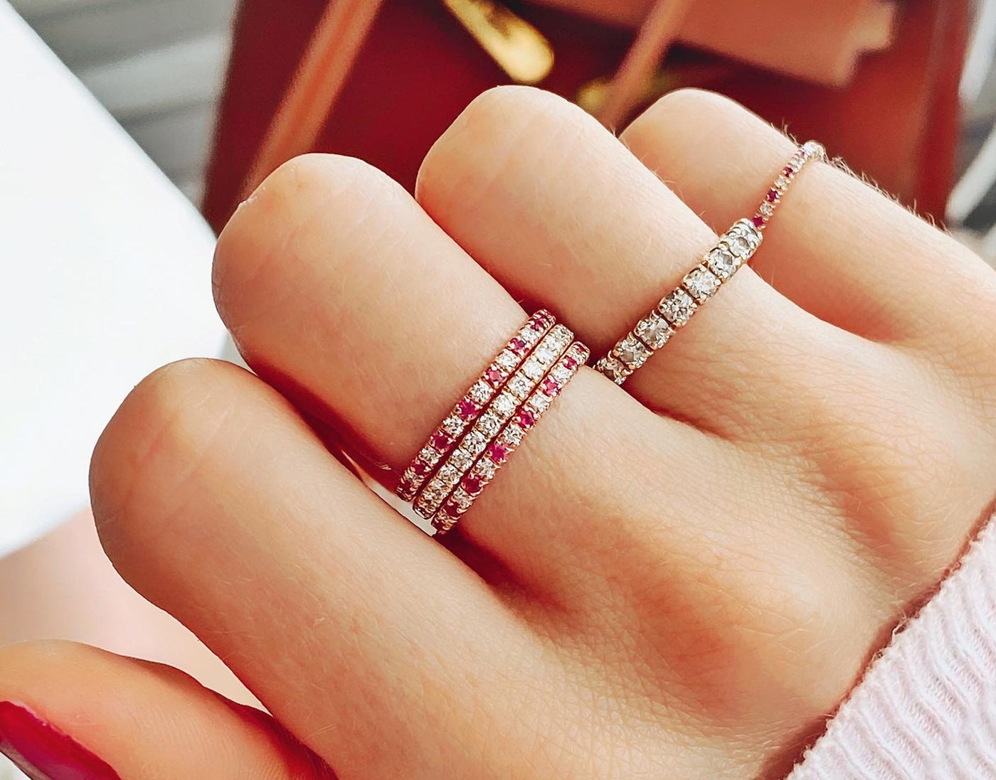 Diamond Dot Eternity Ring