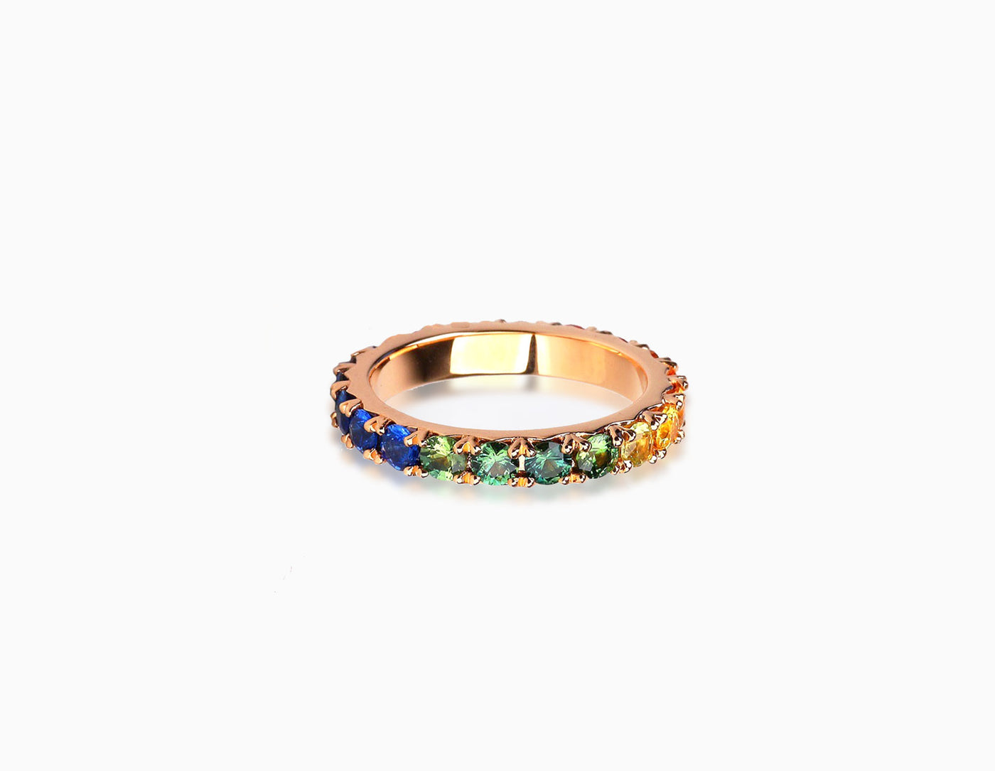 Rainbow Eternity Ring BIG