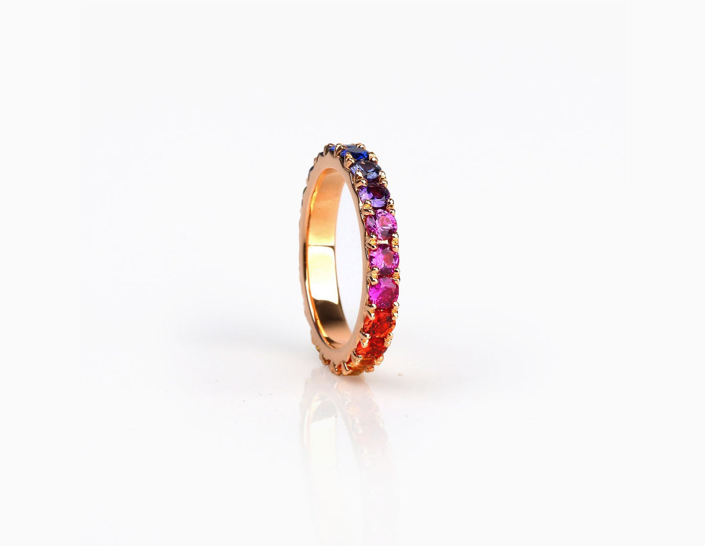 Rainbow Eternity Ring BIG