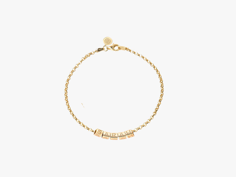 Gold Cubes Bracelet